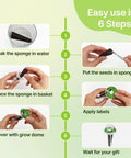 Instructions for using All In One 160 Piece Hydroponic Pods And Accessories Kit For Home Growers in 6 easy steps.