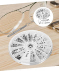 Portable Eyeglass Repair Kit With Mini Screwdriver And Compact Storage Box For Quick Fixes Of Glasses Sunglasses And Watches