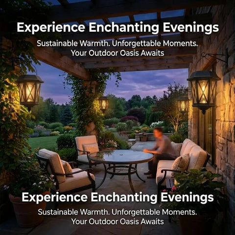 Outdoor patio with Outdoor Solar Lanterns Waterproof Hanging Solar Lights With Glass Shade Easy Hang Two Pack LED for evening ambiance.