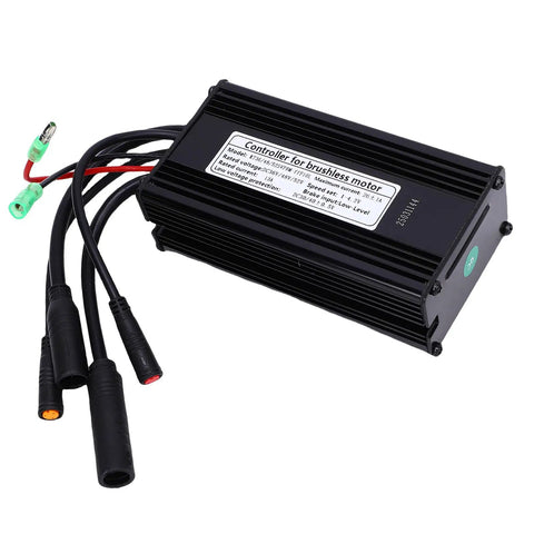 Electric Bike Motor Controller 36V 48V 52V Compatible 500W 750W Sine Wave Brushless Controller With Waterproof Connector