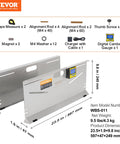 Wheel Alignment Tool 2 Pack Toe Plates With Camber Caster Toe Gauge 0.1 Degree Accuracy Stainless Steel Plates