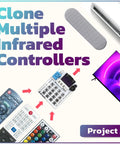 Clone multiple infrared controllers project with soldering practice kit for makers build a digital piano, arcade console and keypad.