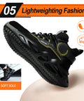 Men's Steel Toe Work Shoes Safety Sneakers Lightweight Built To Last All Day Comfort Puncture Proof Slip On Durable