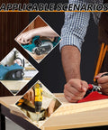 Badass Heavy Duty Rolling Planer Stand With Solid Steel Frame And Five Hundred Pound Lifting Capacity For smooth caster movement and flexible power tool organization in every workshop showcased in various scenarios.