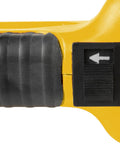 Close-up of the handle switch on Steel Dragon Tools 550 Portable Handheld Pipe Threader, designed for easy operation.