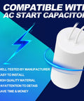 Image of a Universal 60uF Motor Capacitor Replacement for Auto Lift Power Units with text highlighting features.