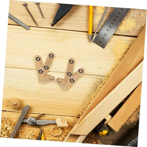 Heavy Duty Invisible Pivot Hinges For Wood Doors Slick Concealed Self-Closing Bronze Finish 2 Pack on wooden surface
