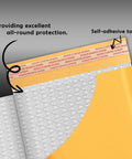 Close-up of the cushioned interior and self-sealing flap of Kraft Bubble Mailers 8.5x12 Self Sealing Padding Envelopes 25 Pack
