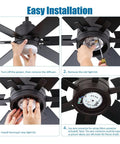Easy installation steps for 4 Inch Ceiling Fan Led Light Replacement 6000K Hella Bright Retrofit Kit with new light kit fitting.