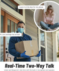 Top Tier 5G And 24G Dual Band Wifi Light Bulb Security Camera For Outdoor Home Surveillance with delivery person and package.