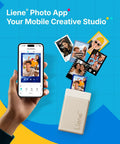 Portable AI Photo Printer For iPhone And Smartphone, Instant Mini Sticker Printer With Bluetooth, Dye Sublimation 3 Inch Prints, Gold Finish