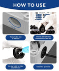 Guide on using 55 Pcs Rubber Grommets Kit with Six Assorted Sizes in Inches for wiring protection and waterproof sealing.