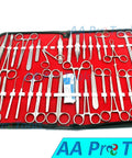 Pro-Grade Stainless Steel Dissection Kit, 157-Piece Biology Anatomy Set Featuring surgical tools in red case.