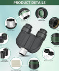 Stereo Binocular Viewer for Telescopes With 1.85x and 3x Barlow, Two 32mm Eyepieces, detailed features and accessories