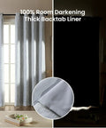 Blackout Curtains For Bedroom And Living Room With Thermal Insulation And Room Darkening, Jacquard 180 GSM, Light Gray, 42x63 Inches