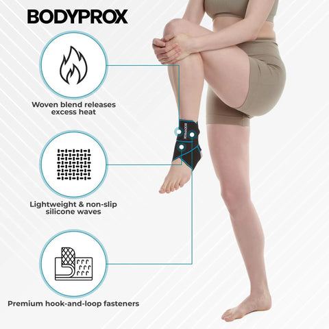 Ankle Support Brace 2 Pack With Adjustable Compression For Sports Protection One Size Fits Most For Men And Women Breathable Comfort Pain Relief Sprain And Strain Recovery Ideal For Active Lifestyles