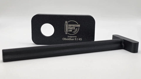 Rugged Obsidian Nine Forty Five Suppressor Tool And Wrench, 2 In 1 Maintenance Gear With Carbon Fiber Infusion, Heavy Duty Precision