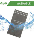 Three Pack Dust Cloth Filter Bags For Craftsman 2 To 2.5 Gallon Wet Dry Shop Vacuums, washable bag with water splash effect
