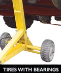 Heavy Duty Mower Jack Lift For Commercial And Residential Mowers Up To 800 Pounds, Lifts Zero Turn And Stand On Units