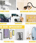 Self Drilling Drywall Anchors With Screws Kit 50 Sets Heavy Duty Wall Mount Anchors For Hanging Cabinets Shelves TVs And More No Fuss Install With Rust Resistant Yellow Zinc Finish for towel racks, TV mounts, shelves and mirrors