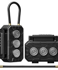 Key Lock Box With Removable Cable Shackle For Indoor Or Outdoor Use, Waterproof 4 Digit Resettable Combo, Secure Spare Key Storage