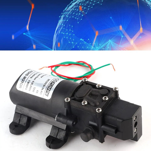 Ycauty Micro Diaphragm Liquid Transfer Pump Compact High Power Flow 6.0 Liters Per Minute Silent Operation For Fish Tanks Aquariums And Garden Irrigation Systems Durable Abs Housing With 12V Direct Current Input