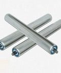 Heavy Duty Galvanized Stainless Steel Conveyor Rollers 3 Pack Industrial Grade Transfer Wheels for Factory Seamless Material Handling Systems 25mm Diameter 800mm Length with Smooth Rolling Action.