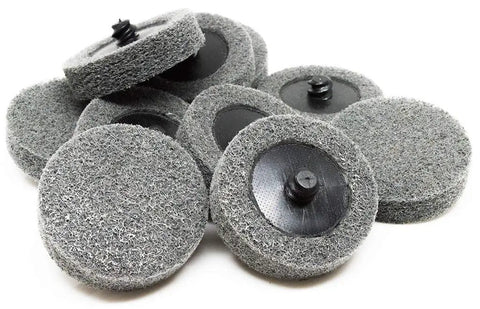 2 Inch Quick Change Silicon Carbide Sanding Discs Set For Drill And Die Grinder Surface Preparation And Polishing Wheels Pro Grade Paint Stripping And Removal Includes 10 Pack Grey