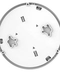 Bottom view of Battery Powered Smoke Alarm P1210E With 10-Year Lithium Battery And Built-In Escape Light for mounting