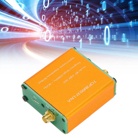 Pro 0.1 Mhz To 6 Ghz Full Band Low Noise Amplifier With 20 Db High Gain Lna Rf Preamplifier Module And Sma Female Jack side angle