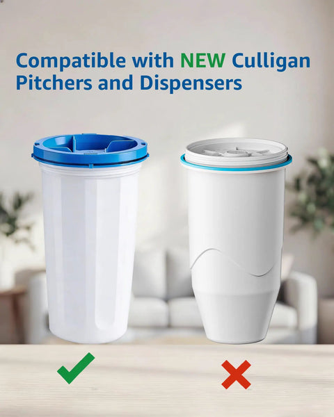 4 Pack Water Filter Cartridges For Pitcher And Dispenser With 5 Stage Filtration Reducing Lead PFAS Mercury Fluoride And Chlorine
