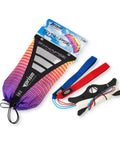 Synapse 140 Dual Line Parafoil Kite For Beginners And Modern Flyers with accessories, bag, lines, and winder in Plasma color