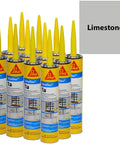 Pro Grade One Component Polyurethane Sealant Kit For Concrete And Masonry, Flexible Non Sag Moisture Cure, Limestone Color 10 Oz Tubes, Pack Of Twelve.