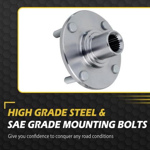 Front Wheel Bearing Hub Assembly 4 Lug For Ford Focus 2000 To 2011 With ABS Encoder Left And Right 2 Pack 518510 Direct Fit Replacement Ready To Roll