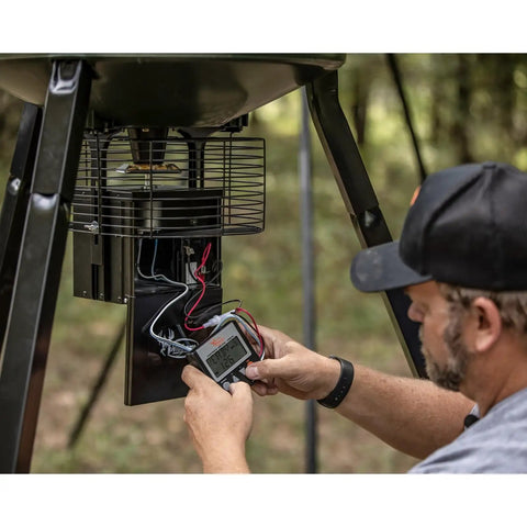 Wildgame Innovations 6v Spinner Plate Game Feeder Accessory Easy To Install Durable Long Lasting Galvanized Steel Replacement For Deer Feed Distribution Fits 14 Inch Motor Shaft Upgrade Hunting Gear