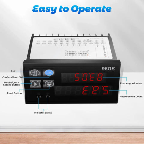 Heavy Duty Digital Length Counter Wheel Meter With Dual Relay Outputs And Three Programmable Modes For Dead On Tracking In Feet Or Meters Delivering A Straightforward No Hassle Workflow