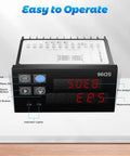 Heavy Duty Digital Length Counter Display with Easy-to-Operate Controls for Accurate Measurements, Dual Relays for Textile and Industrial Use