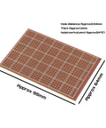 Ten Pack Single Sided Prototyping PCBs 64Mm By 95Mm 1.4Mm Thick Bakelite Circuit Boards shown with measurements