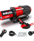 Heavy Duty 4500 Lb 12V Electric Winch Kit With Waterproof Synthetic Rope 50 Ft Wireless Remote Fairlead And Mounting Bracket