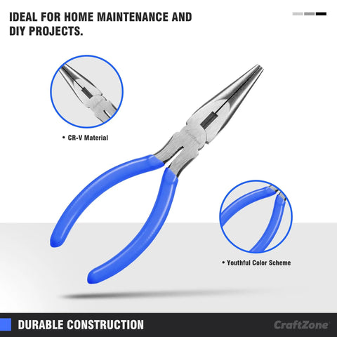 21-Piece Basic Household Tool Kit For Easy Grab-and-Go DIY Fixes with blue pliers, ideal for home maintenance