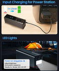 Drone Power Station With USB-C Fast Charging For DJI And More Portable 27000mAh 100Wh Power Bank with input charging and LED lights