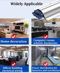 20 Pack 39 Inch Stainless Steel Cable Raceway Kit For Home And Outdoor Use No Fuss Cord Cover Wire Hider applications