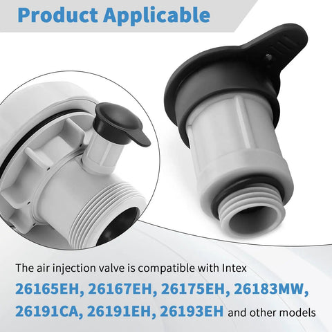 Air Jet Valve Cap For Above Ground Pools Easy Fit And Leak Proof Seal Wide Compatibility With Popular Models Like 26165EH 26167EH