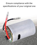Beefed-Up High Performance RC Brushed Motor, Metal 550 Size for 1/14 Four-Wheel Drive Alloy RC Car shown with wiring connectors