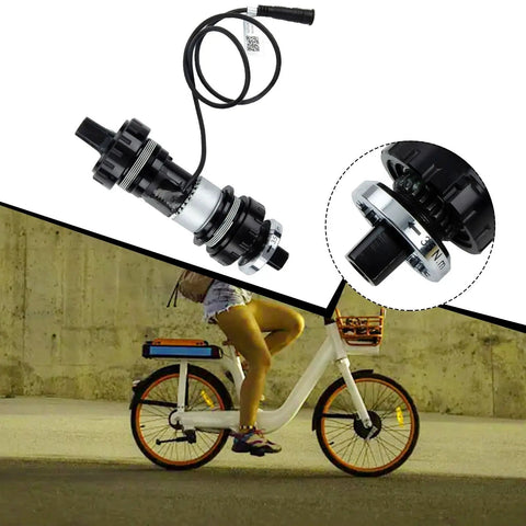 Torque Center Axle Sensor For Bafang Mid Drive Motors, 73mm Bottom Bracket Steel Power Assist Sensor With 6-Pin Cable on e-bike