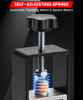 Close-up of self-adjusting spring feature on Dual Drive Wire Stripper Machine with Electric and Hand Crank for Copper Recycling