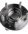 Close-up of 2 Piece Rear Wheel Bearing Hubs Assembly With 5 Lug For Chevrolet Equinox 2018 To 2024, visible lug nuts and hub detail.