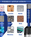 10 Piece Dry Diamond Drill Bit Set For Tile Ceramic Marble Porcelain Stone Glass Not For Wood 6mm Bits application guide