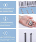 120 Piece Spring Pin Kit In 5 Sizes 304 Stainless Steel Slotted Roll Pins GB879 for DIY and Automotive Repair, close-up view.