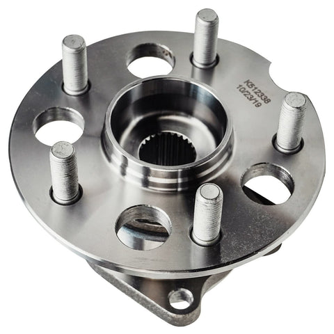 Front view of Pair Rear Wheel Hub And Bearing Assembly For Toyota RAV4 2001 2002 2003 2004 2005 AWD 5 Lug Models, 2 Piece Set